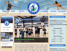 Tablet Screenshot of draveil-volley.org